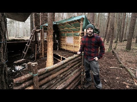 Watch 5 Outdoorsmen Build Awesome Bushcraft Shelters