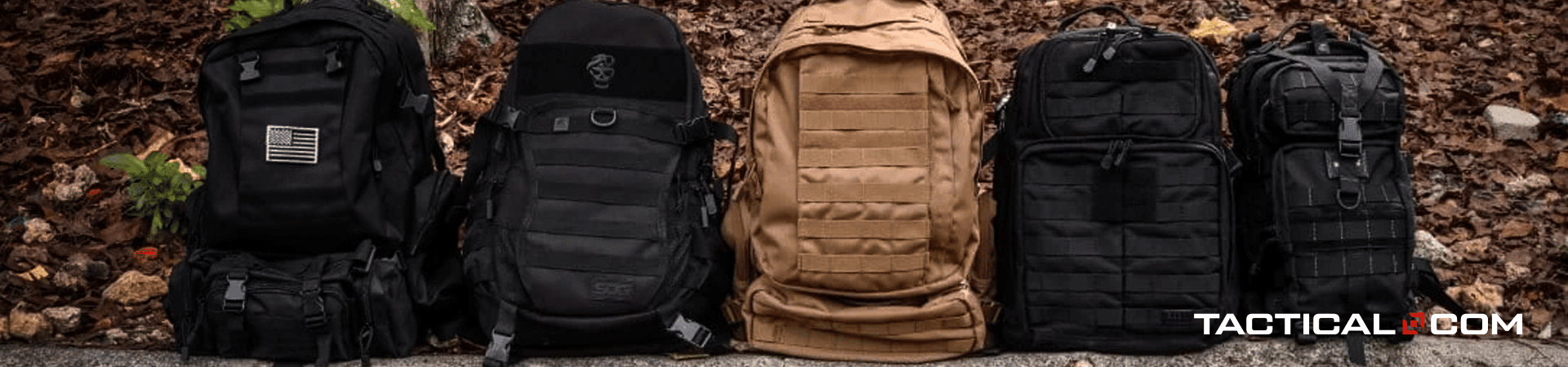 different bug out bags side by side
