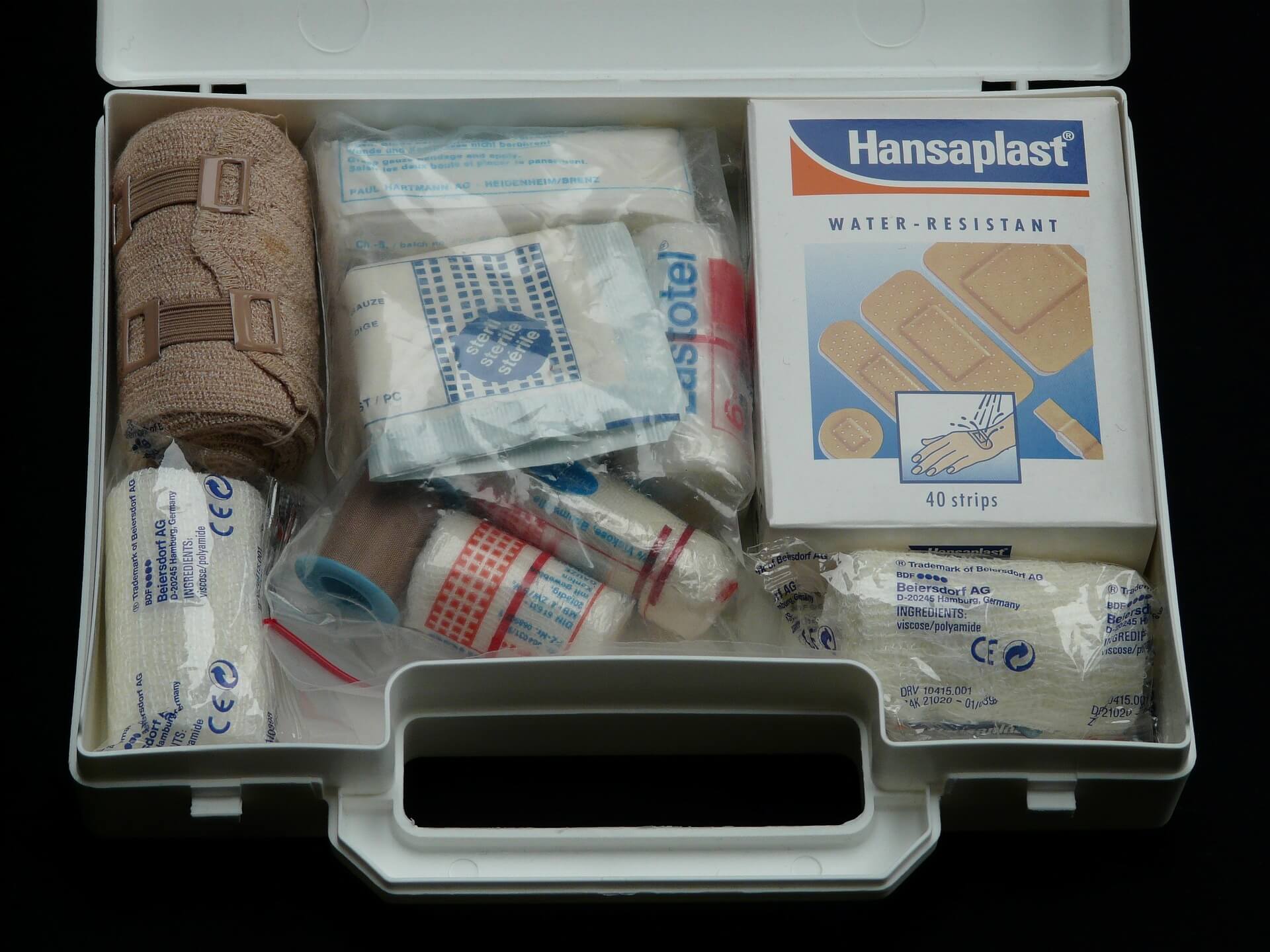 first aid kit bandages