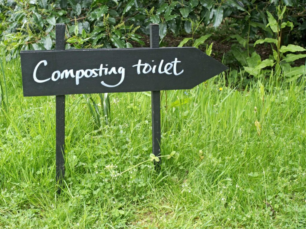 composting toilet sign