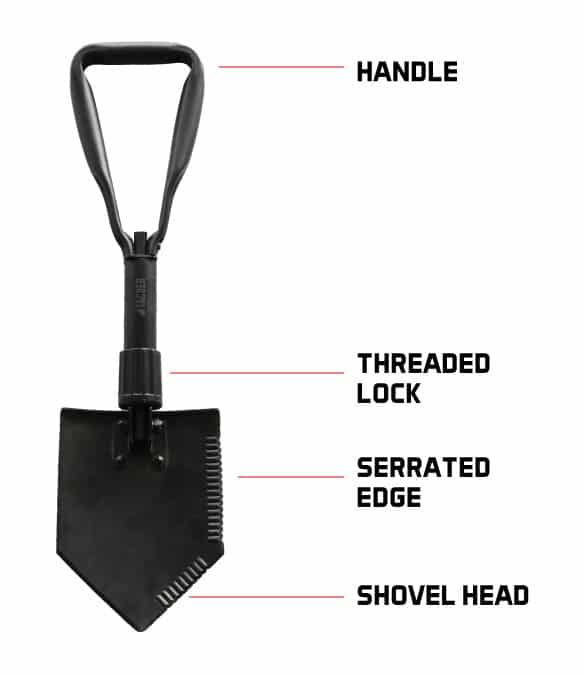 Lightweight Spade Entrenching Tool Camping Emergency New NATO Folding Shovel 