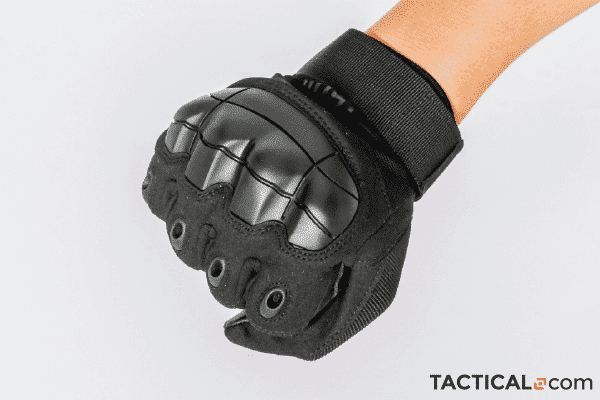 clenched fist wearing the jiusy tactical glove