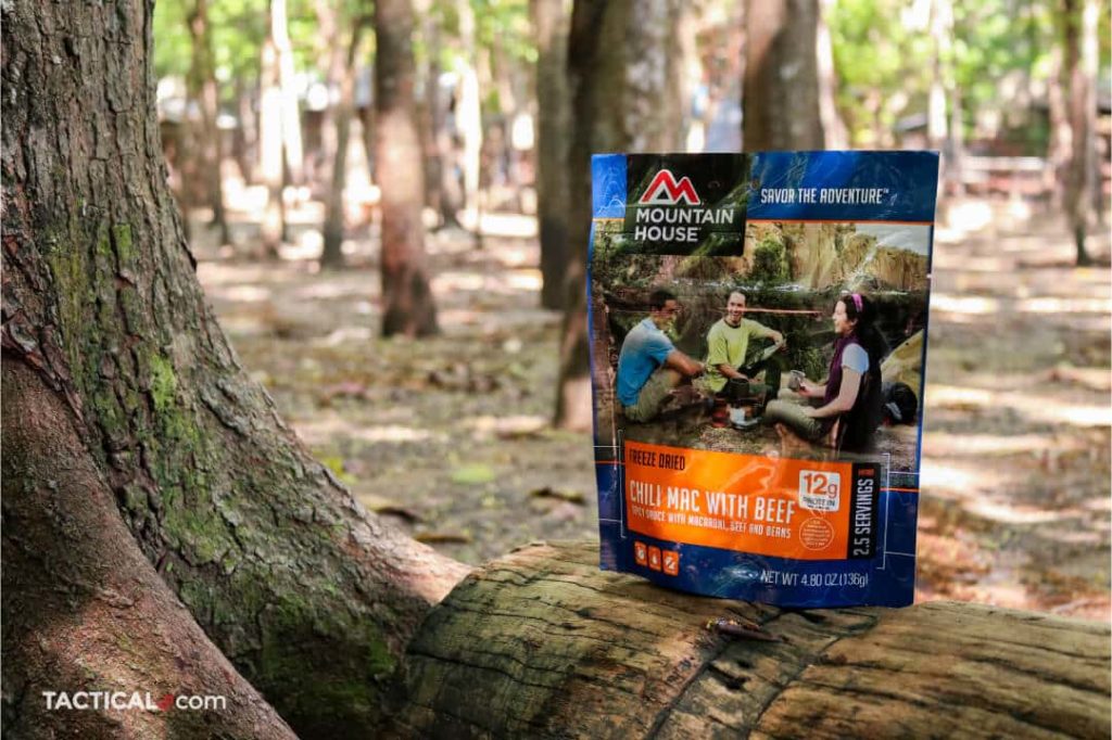 mountain house chili mac with beef freeze dried food