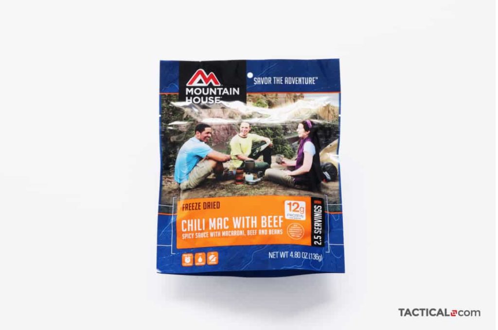 mountain house chili mac with beef freeze dried food