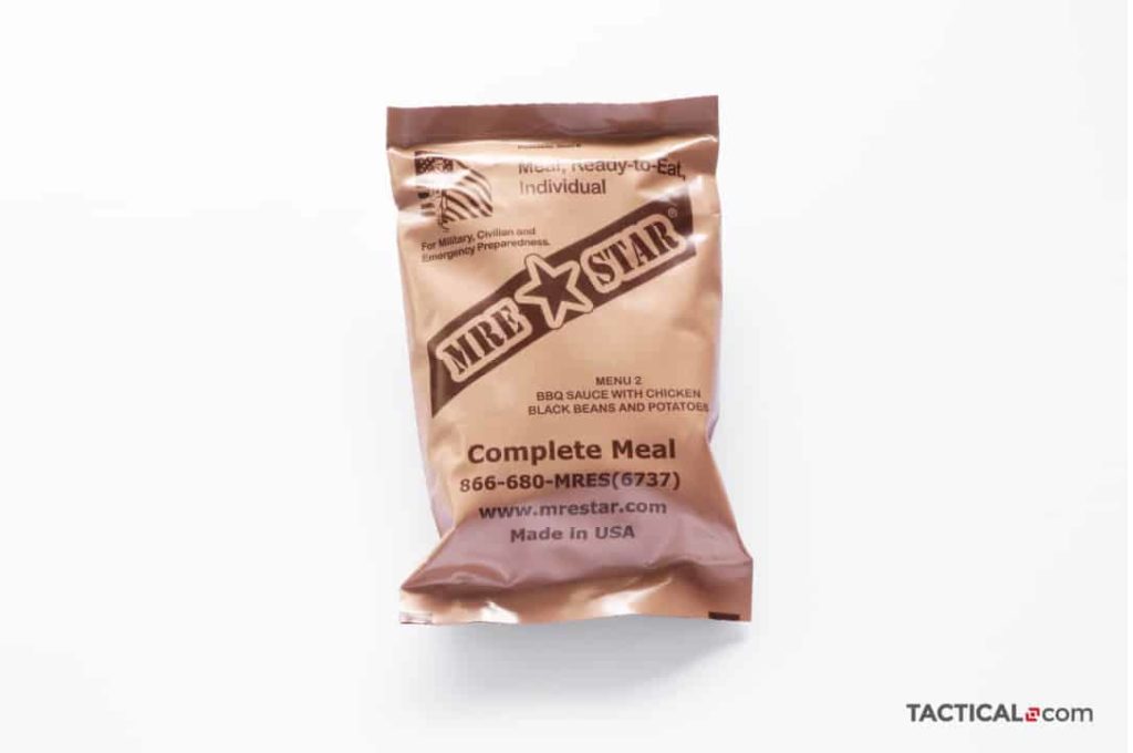 MRE Star Barbecue Chicken With Black Beans And Potatoes