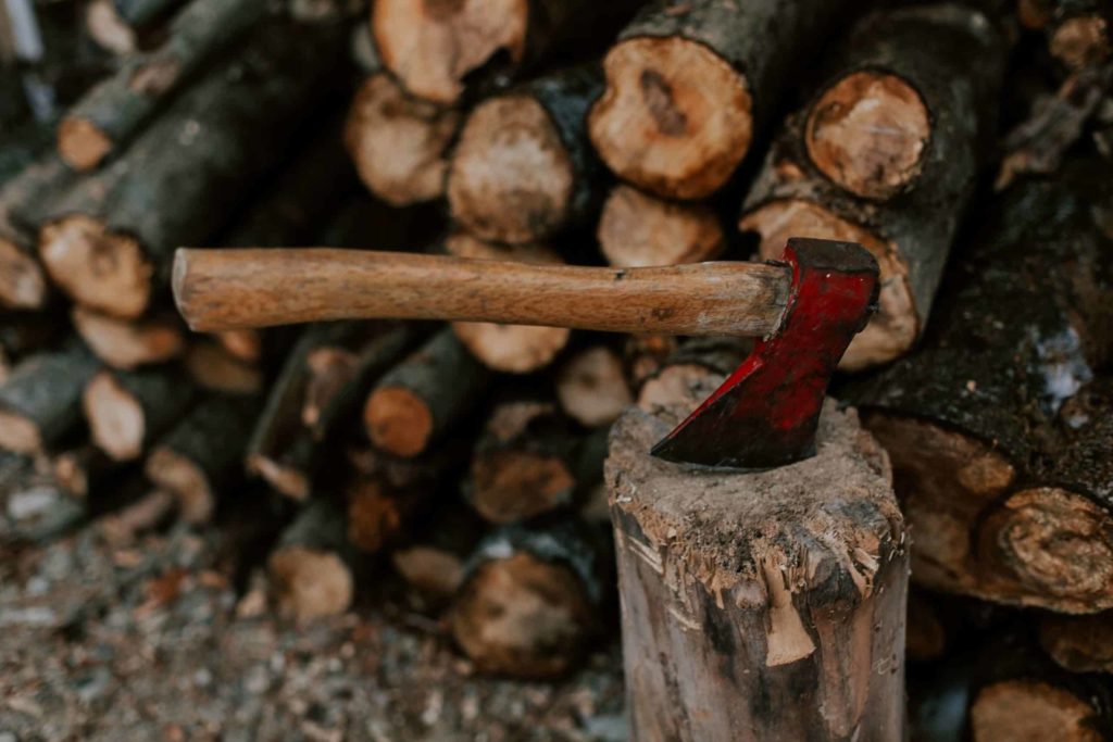 A bushcraft axe