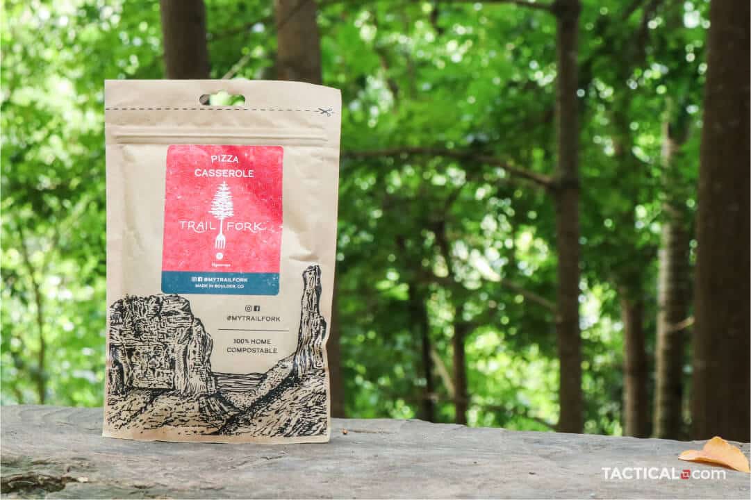 trail fork pizza casserole freeze dried meal