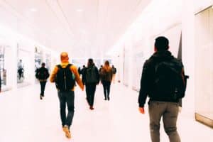 people with backpacks