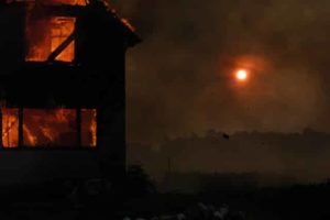 house on fire