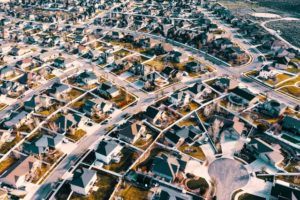 homes in a suburb