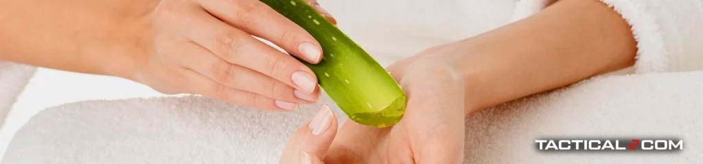 how to get rid of sunburn? use aloe vera to soothe it. 