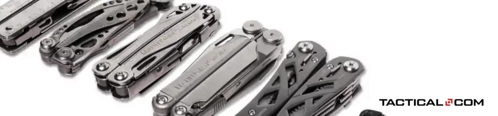 group shot of multitools