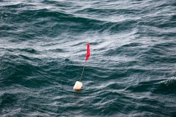 red flag lost at sea